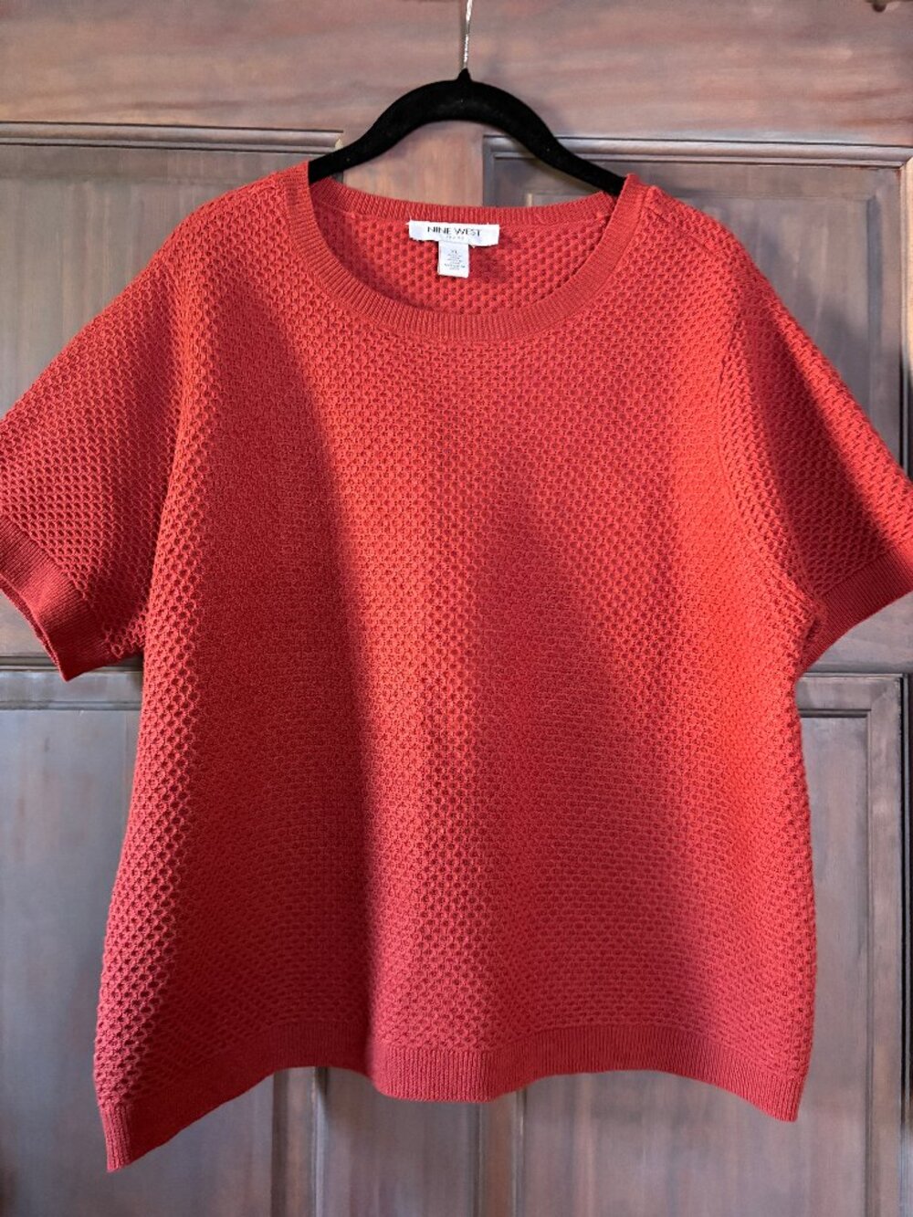 Nine west burnt orange sweater, size XL